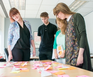 Dycem Non-Slip & Royal College of Art associates discuss ideas. 